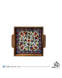 Small Square Tray Brown - Colorful