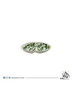 Zaytoon 2 Sections Serving Plate