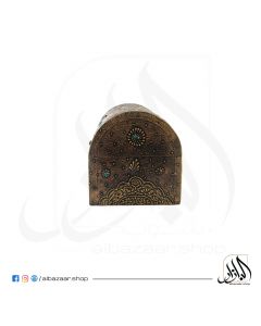 Big Wooden Box with Brass Decoration