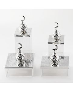 Ramadan 4 Pieces Plexi Set Silver