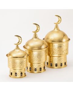 Ramadan Food Warmer Set Gold