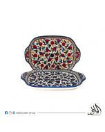 Rectangle Plate with handles 24x20 CM