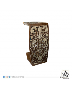 Mothar of Pearl and Wood Side Table