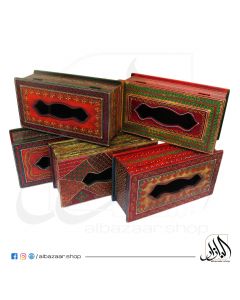 Colorful Wooden Tissue Box
