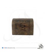 Big Wooden Box with Brass Decoration
